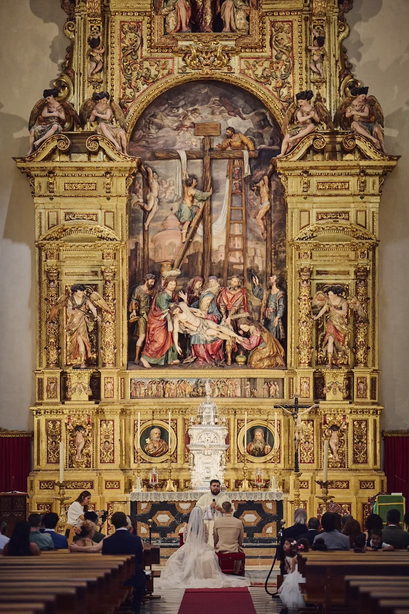 boda de destino religiosa oficiada en inglés en Sevilla.